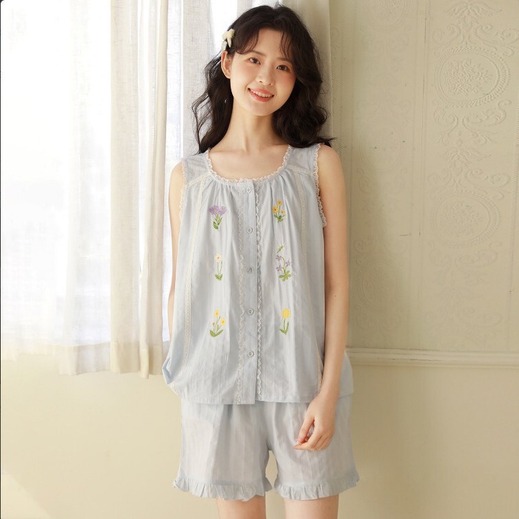 夏季新款女睡衣,舒适透气柔软