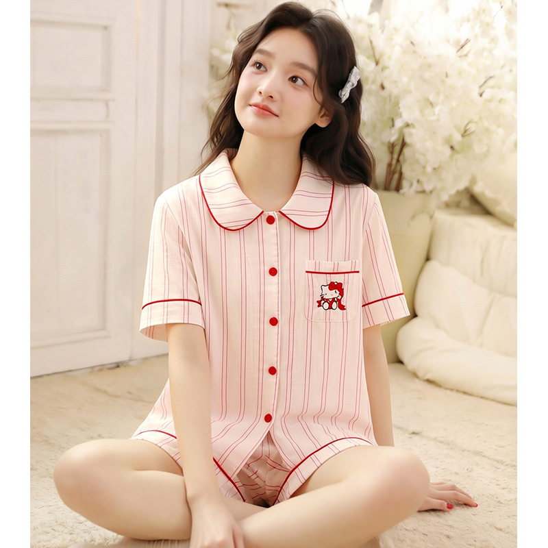 夏款卡通女家居服,舒适透气柔软