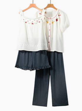 夏季新款女家居服，舒适透气柔软