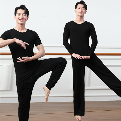 舞蹈服男形体服艺考显瘦