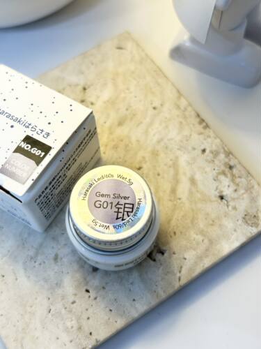 原崎金属胶ladymini镜面银甲油胶