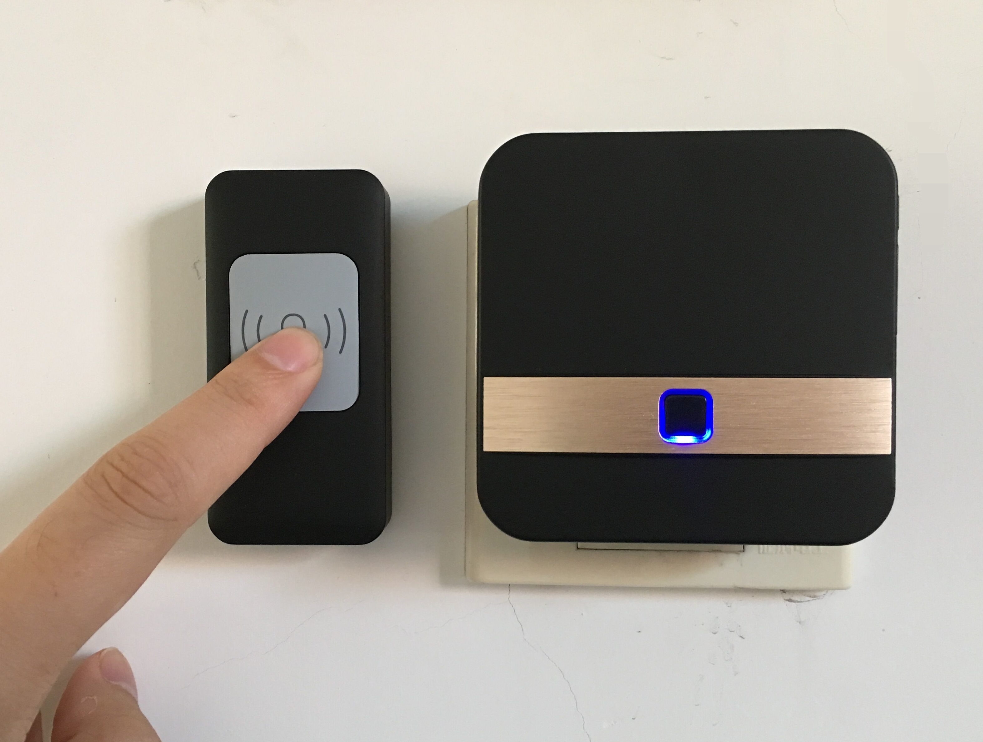 包邮佳斯曼闪光防水穿墙呼叫门铃