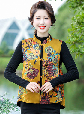 双面穿女马甲新款中式爆款双面穿春秋复古百搭香云纱新款女装