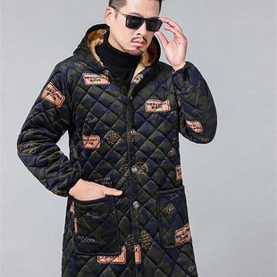 大衣保暖外穿罩衣棉服加绒加厚款 冬装 冬天运动棉衣 男女同款 中长款