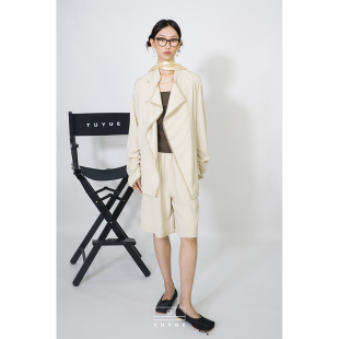 beauty」休闲交叉扣衬衫 over 外套「遐想」 「Brains TUYUE涂月