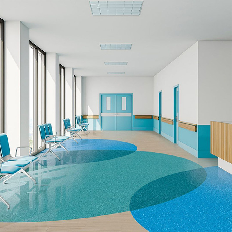 pvc地板地胶学校医院幼儿园防滑耐磨地胶同质透心多层复合