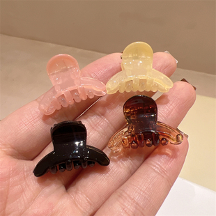 基礎(chǔ)款 小巧純色米黃色水粉色小號(hào)抓夾韓版 簡(jiǎn)約小發(fā)夾少女風(fēng)劉海夾