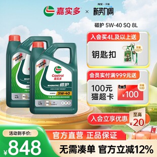 5w40 8L全合成汽车机油润滑油 磁护国6b Castrol嘉实多官方正品