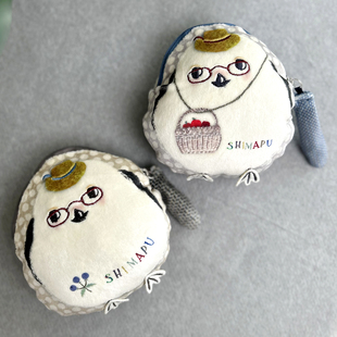 可爱萌宠零钱包日本kusuguru正品迷你化妆包口红收纳包学生钥匙包