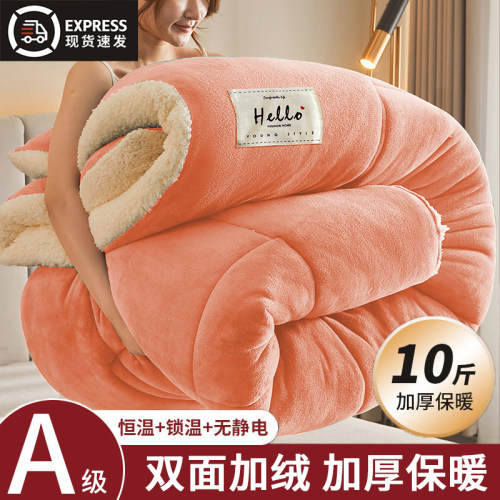 【加厚10斤!】A级羊羔绒被子冬被