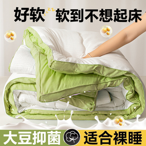 大豆纤维被子冬被棉被芯加厚夏季春秋款空调被单人夏凉被四季通用