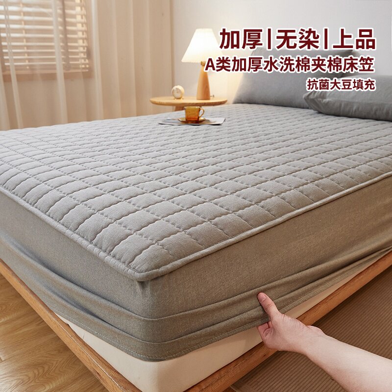 【A类母婴可用】夹棉防水床笠图片