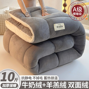 羊羔绒被子2025新款冬季棉被被芯冬天单人宿舍秋冬被加厚保暖10斤