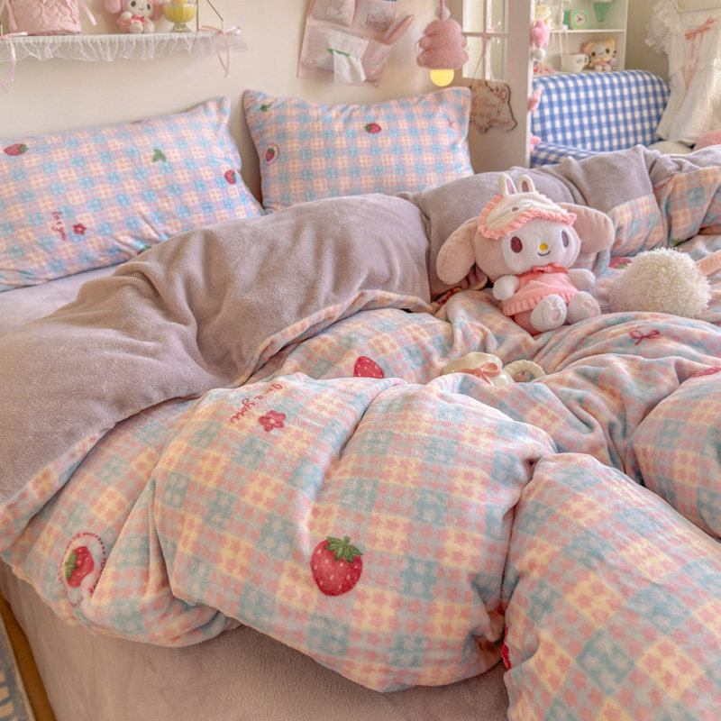 冬季加厚牛奶珊瑚绒被套单件法兰双面加绒150X200x230单双人被罩4,床上用品,被套,淘宝优惠券,粉丝福利购,淘宝优惠卷