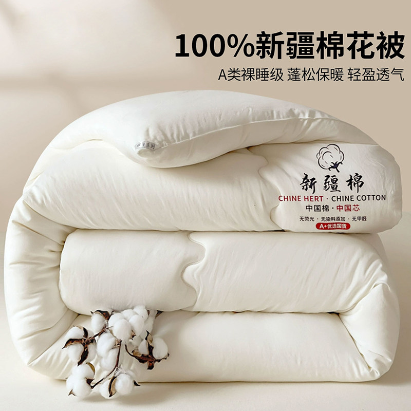 100%纯棉新疆棉花被子被芯秋冬被加厚保暖全棉纯棉学生宿舍春秋被,床上用品,棉花被,淘宝优惠券,粉丝福利购,淘宝优惠卷