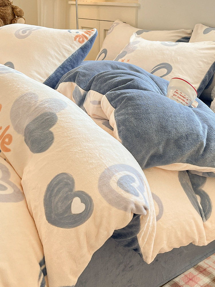 牛奶绒被套单件秋冬季加绒150x200x230珊瑚绒被单法兰绒单人被罩4,床上用品,被套,淘宝优惠券,粉丝福利购,淘宝优惠卷