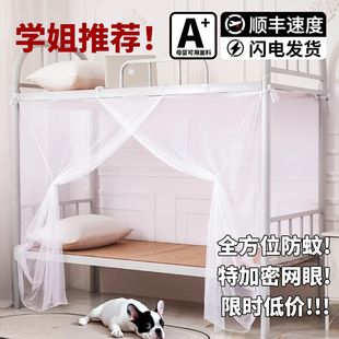 上下床铺家用儿童床纹账防摔床帘 学生宿舍蚊帐遮光单人床2025新款