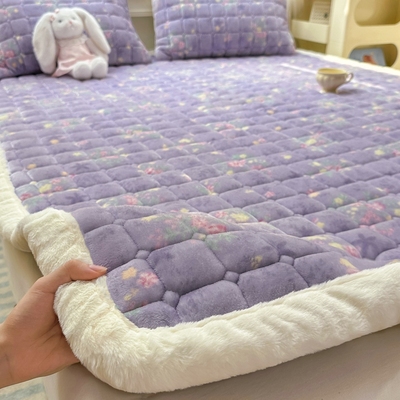 【A类母婴级牛奶绒】床单床垫
