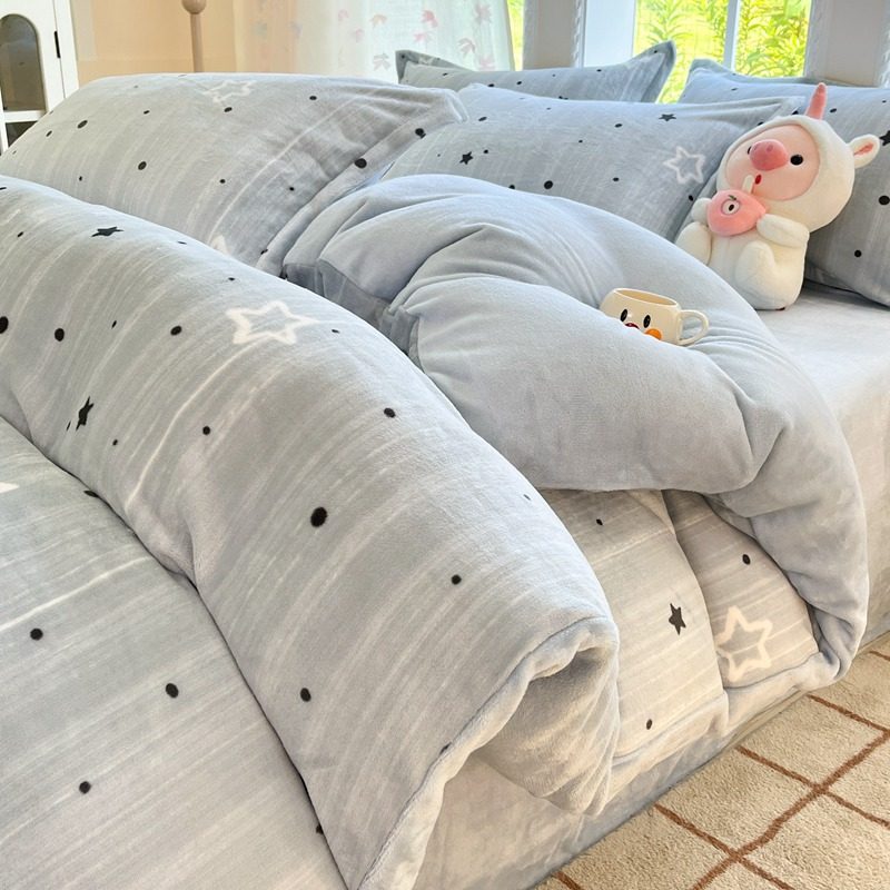 冬季牛奶绒被套单件150X200x230加绒珊瑚绒被罩单独被单2025新款,床上用品,被套,淘宝优惠券,粉丝福利购,淘宝优惠卷