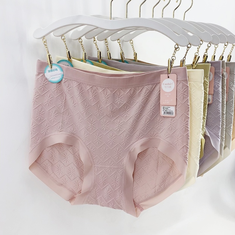 凉感柚皮素抗菌内裤女高腰收腹