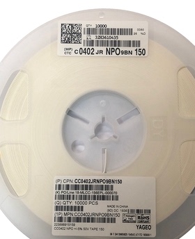 贴片电容 0402 15PF 5% 50V 电容（10000个） 一盘40元