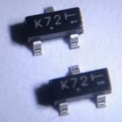 贴片N沟道MOS场效应管 2N7002-7-F 丝印K72 SOT23封装 10只2.38元