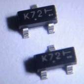 贴片N沟道MOS场效应管 2N7002-7-F 丝印K72 SOT23封装 10只2.38元