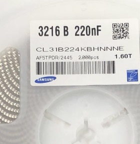 1206 220NF 贴片电容 1206 224K 50V 一盘2000个 一盘70元