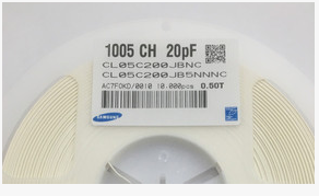 贴片电容 0402 20PF 5% 50V 原装 10000个/盘=38元