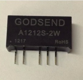 DC-DC隔离电源模块A1212S-2W 12V转正负12V 2W 双路输出GODSEND