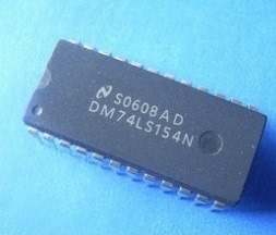 直插 74LS154 HD74LS154P DM74LS154N 4-16线译码器 DIP24宽体