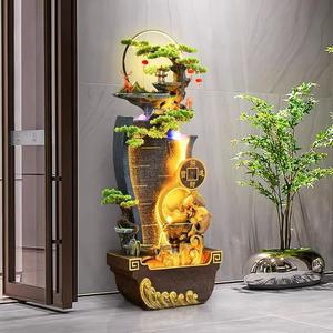 招财流水摆件循环生财风生水起落地假山喷泉新家乔迁公司开业礼品