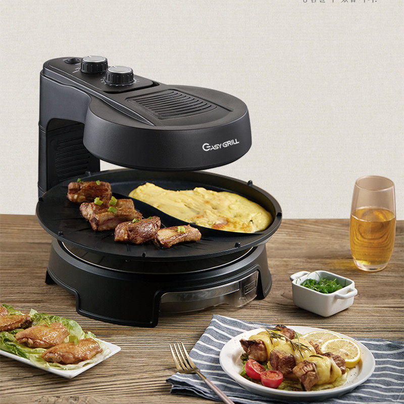 EasyGrill韩国电烧烤炉少烟家用多用途室内电烧烤炉烤肉盘烤串机