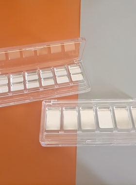 【现货】分装盒的故事 六色十二色方形透眀眼影盒水彩小样盒