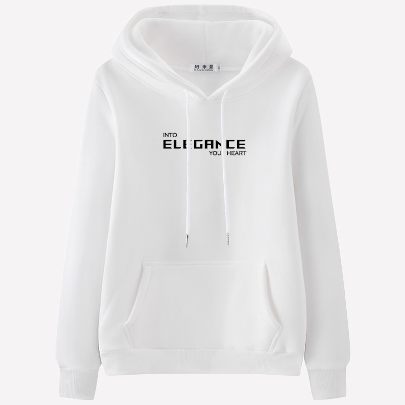 正肩春秋卫衣女2026新款连帽秋冬加绒白色韩系慵懒风大码薄款外套