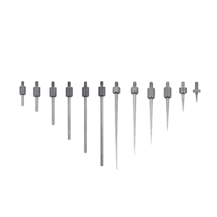 百分表测头千分表测针尖头平头平面加长杆弯头滚动轮M2.5指示表头