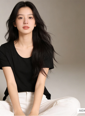 莫代尔夏天夏季哺乳期上衣服夏装外出辣妈穿搭半袖可外穿短袖T恤