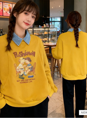 侧开口拉链加绒加厚纯棉哺乳期外出辣妈上衣服秋冬季外穿冬天卫衣