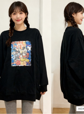 【孤品】侧拉链加厚大码纯棉质哺乳期外出辣妈上衣服外穿冬季卫衣