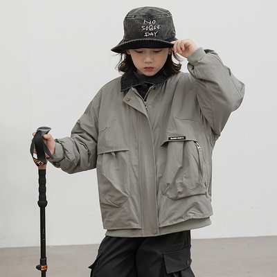 男童超好看冬装外套2025新款夹棉