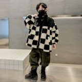 Бархатная демисезонная куртка для мальчиков, детский утепленный пуховик, зимний свитер, детская одежда