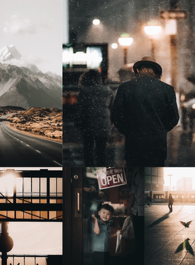 PR/FCPX高级电影旅行人像风景lightroom达芬奇LUT手机LR/PS预设VN