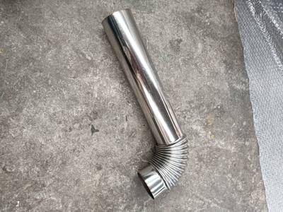 风机管道商用燃气灶甲醇灶风管连接管弯头不锈钢直径60维修配件