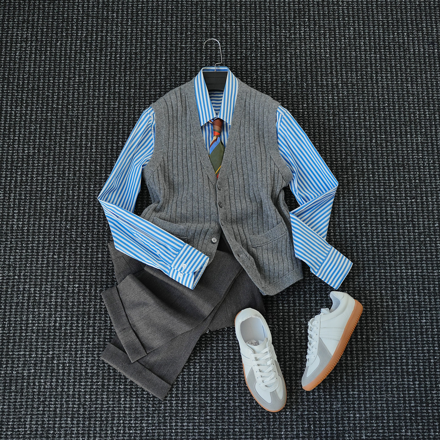 开衫背心男冬季内搭马甲