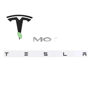 适用于特斯拉焕新Model3Y YL前机盖车标替换式后尾标前后车标贴件
