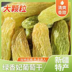 新疆特产干果正宗吐鲁番绿香妃葡萄干特大无籽香妃王葡萄休闲零食