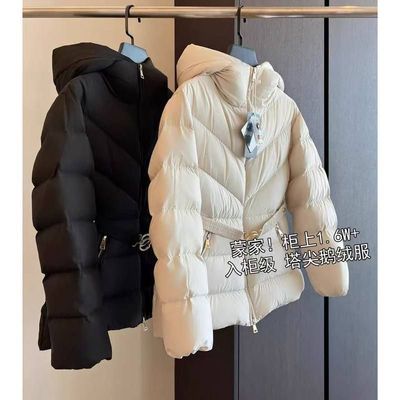 福利90白鹅绒连帽短款鹅绒服收