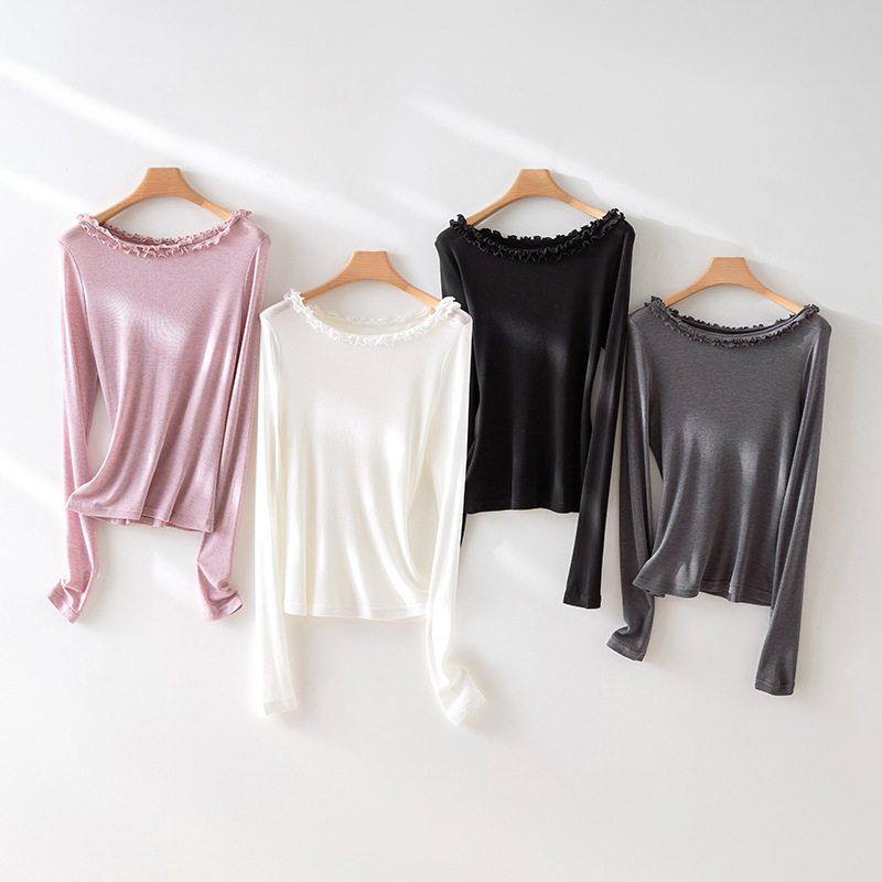 25年秋季法式欧若风假日打底衫