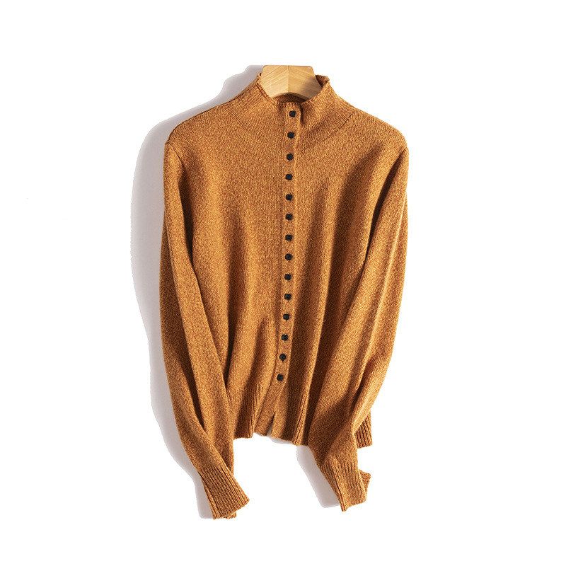 【方扣老钱】重磅花纱羊毛立领