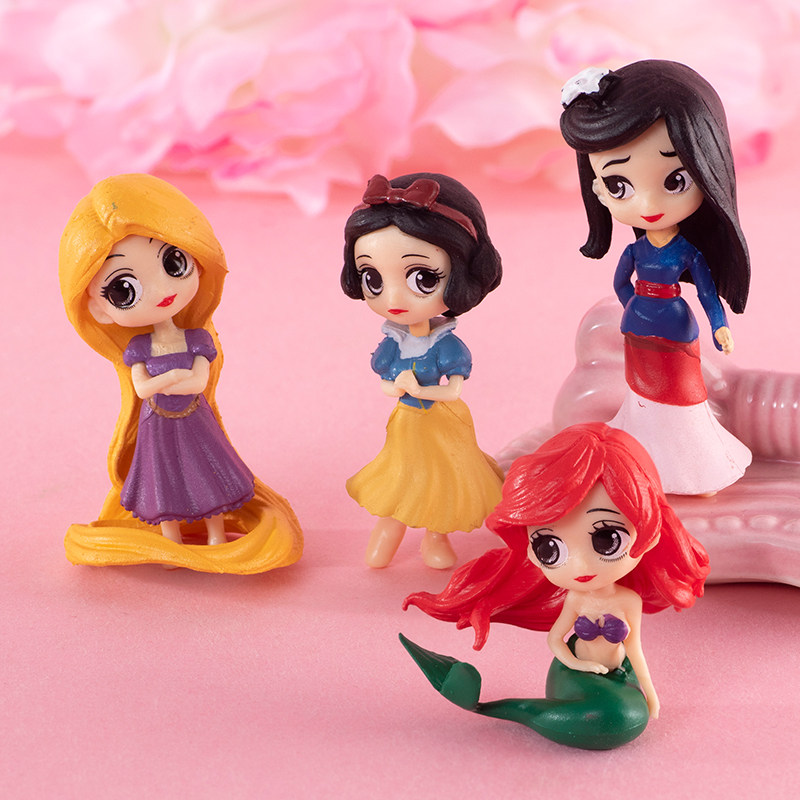卡通可爱公主人鱼公仔少女超萌奶油胶手机壳diy材料手工制作创意